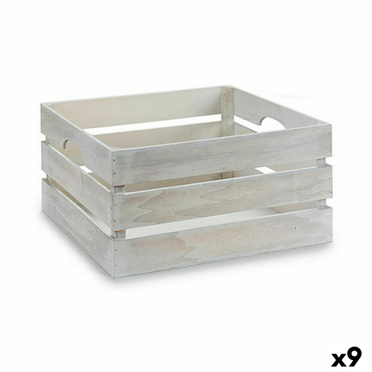 Gift Decor - Caixa Decorativa Branco Madeira 31 x 20 x 40,5 cm (9 Unidades)