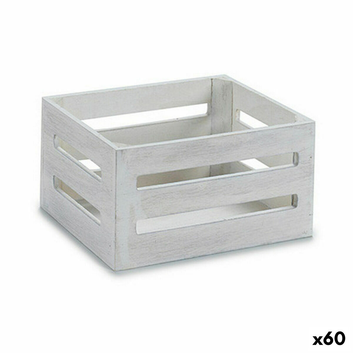 Gift Decor - Caixa Decorativa Branco Madeira 16 x 8 x 11 cm (60 Unidades)