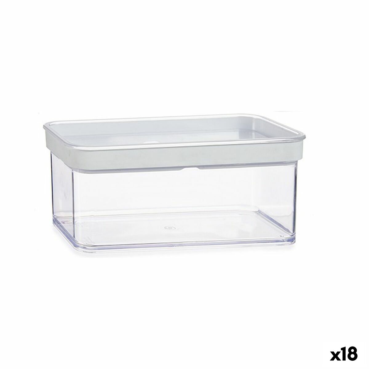 Gondol - Frasco Transparente Silicone poliestireno ABS 1,1 L 10,5 x 9 x 21 cm (18 Unidades)