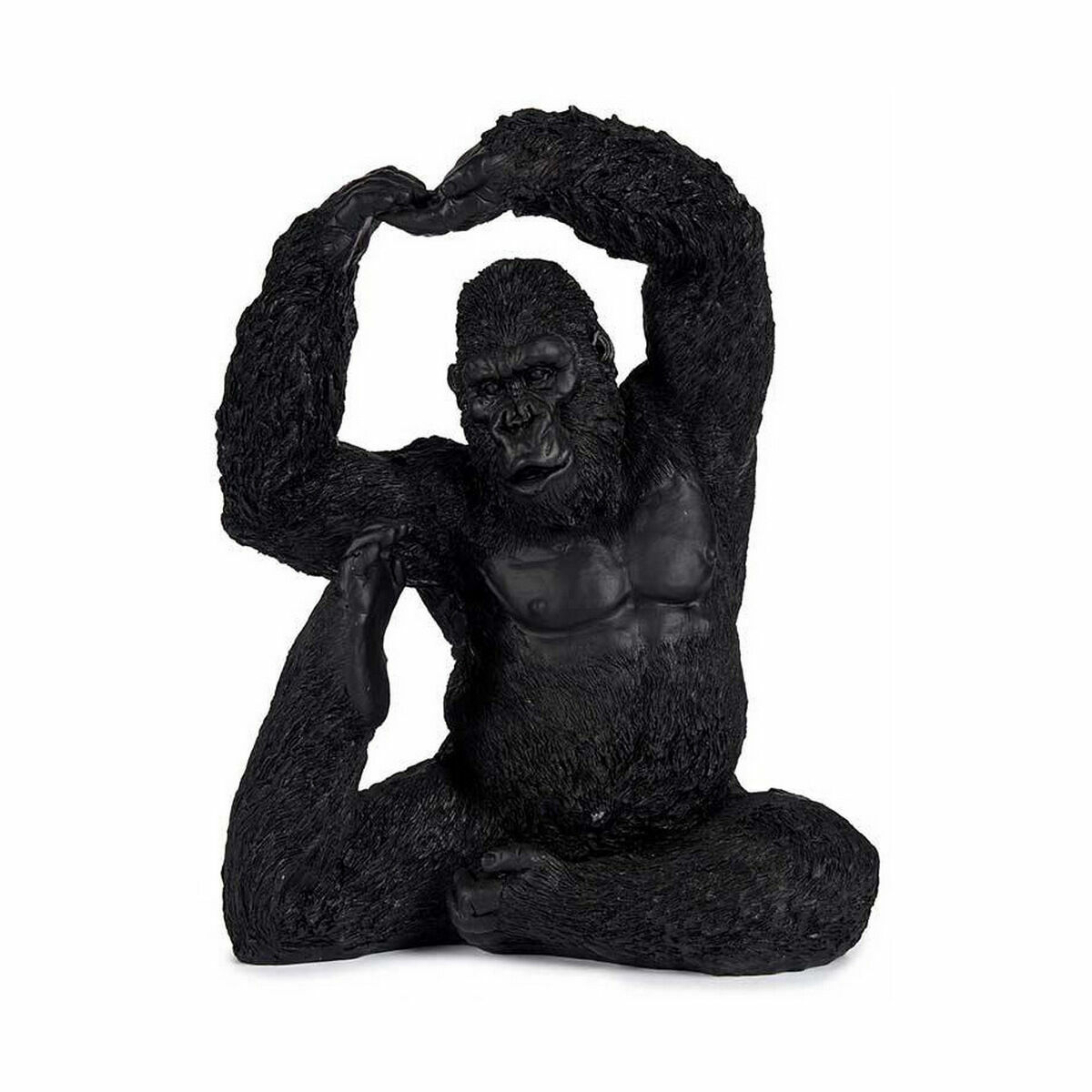 imagem de Figura Decorativa Yoga Gorila Preto 15,2 x 31,5 x 26,5 cm (3 Unidades)2