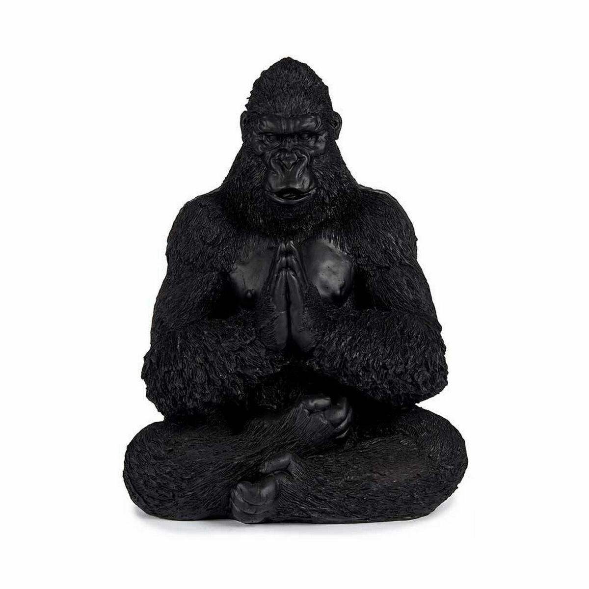 imagem de Figura Decorativa Gorila Yoga Preto 16 x 28 x 22 cm (4 Unidades)2