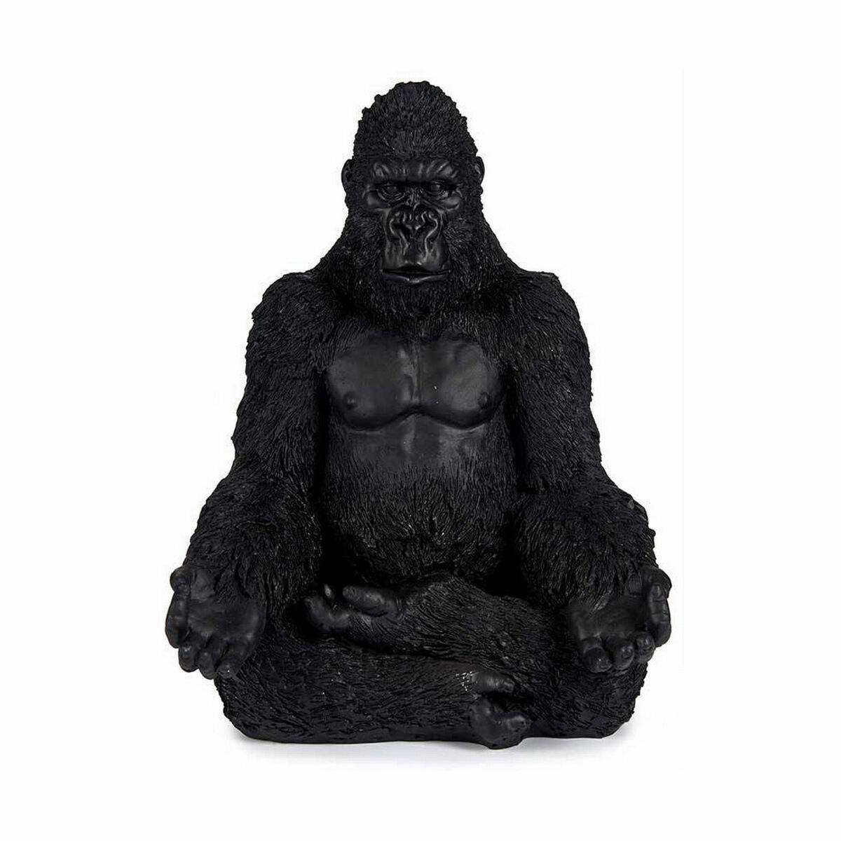 imagem de Figura Decorativa Gorila Yoga Preto 19 x 26,5 x 22 cm (4 Unidades)2