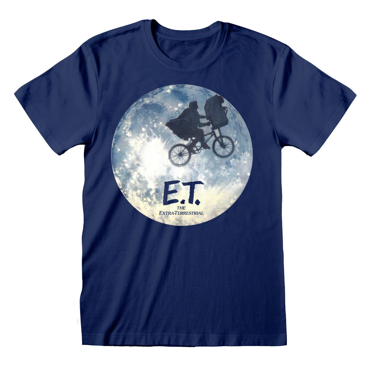 E.t. - Camisola de Manga Curta E.T. Moon Silhouette Azul Unissexo