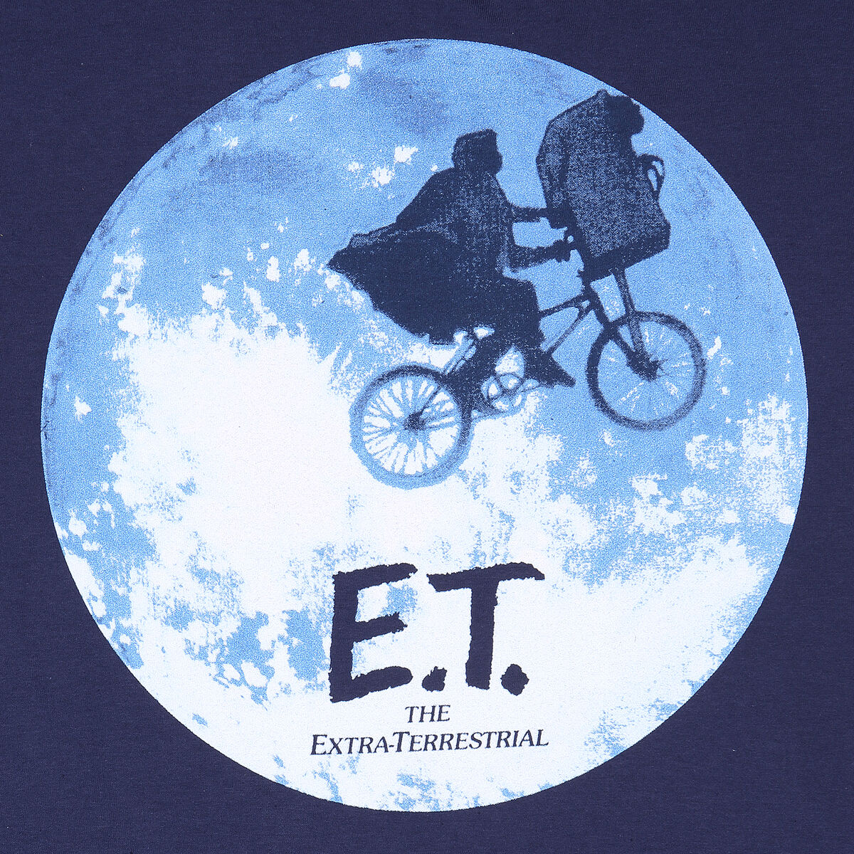 imagem de Camisola de Manga Curta E.T. Moon Silhouette Azul Unissexo2