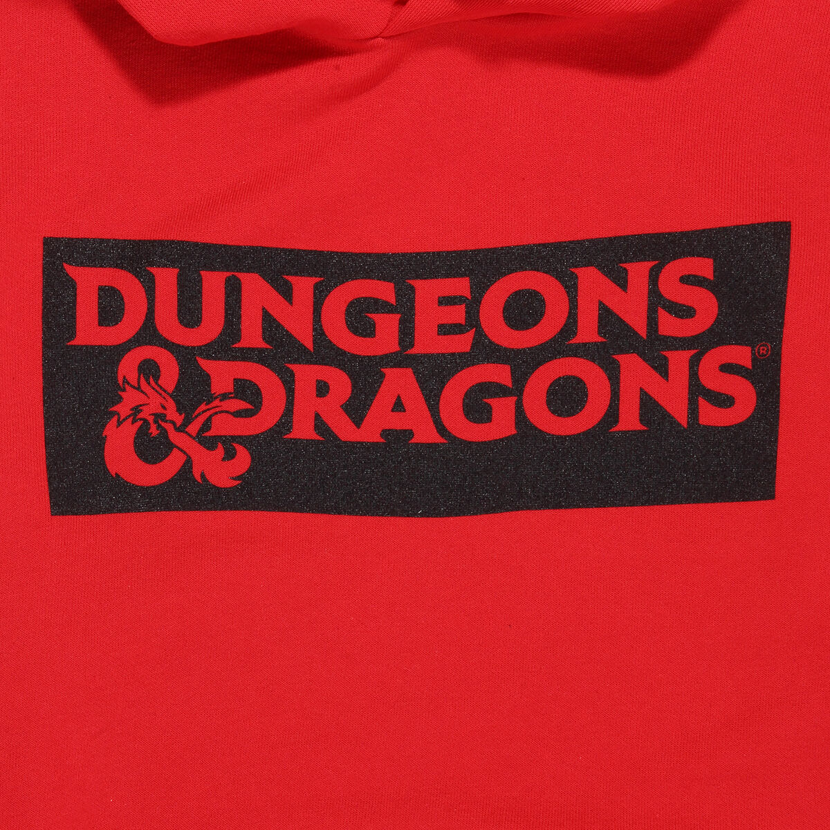 imagem de Polar com Capuz Unissexo Dungeons & Dragons Logo Vermelho4