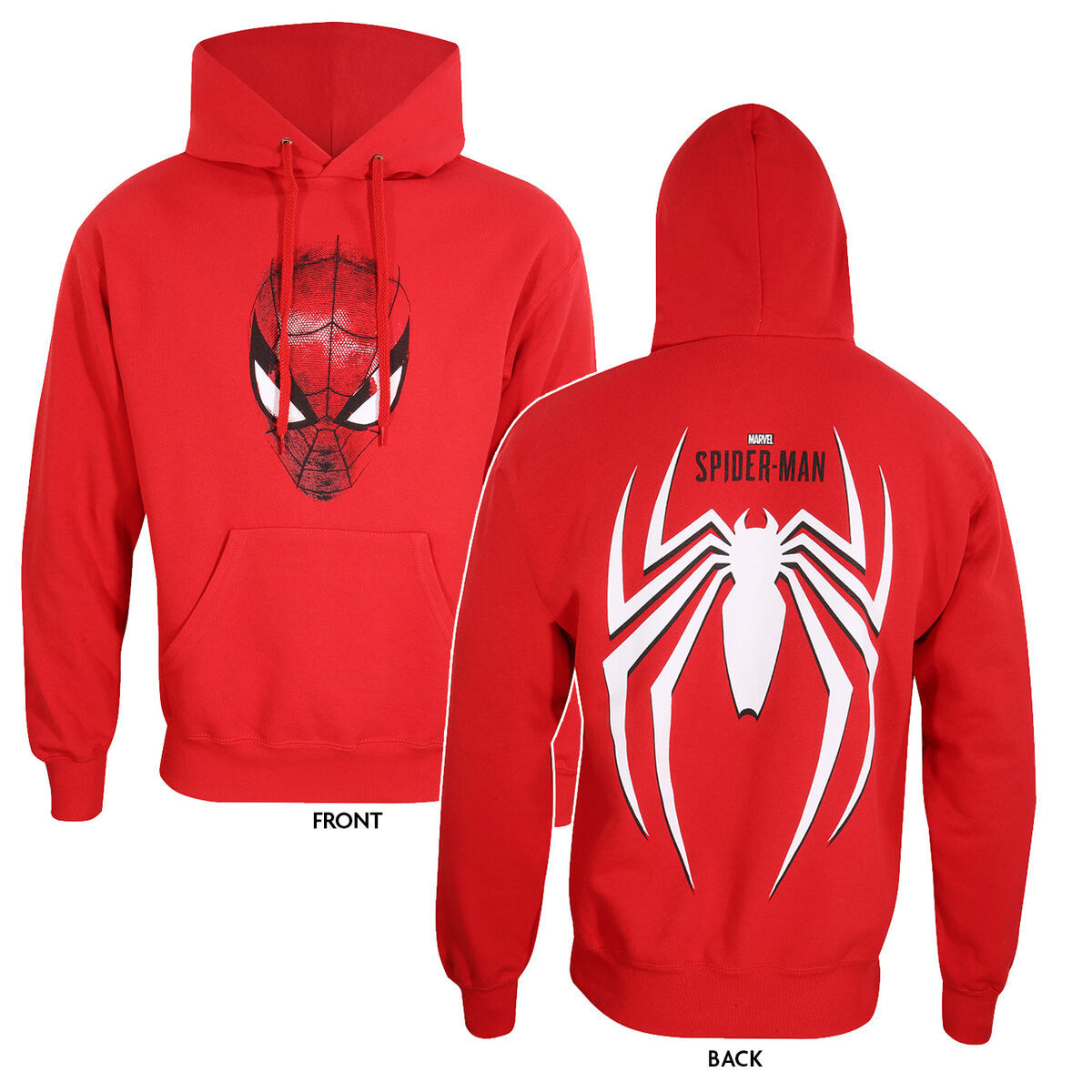 imagem de Polar com Capuz Unissexo Spider-Man Spider Crest Vermelho2