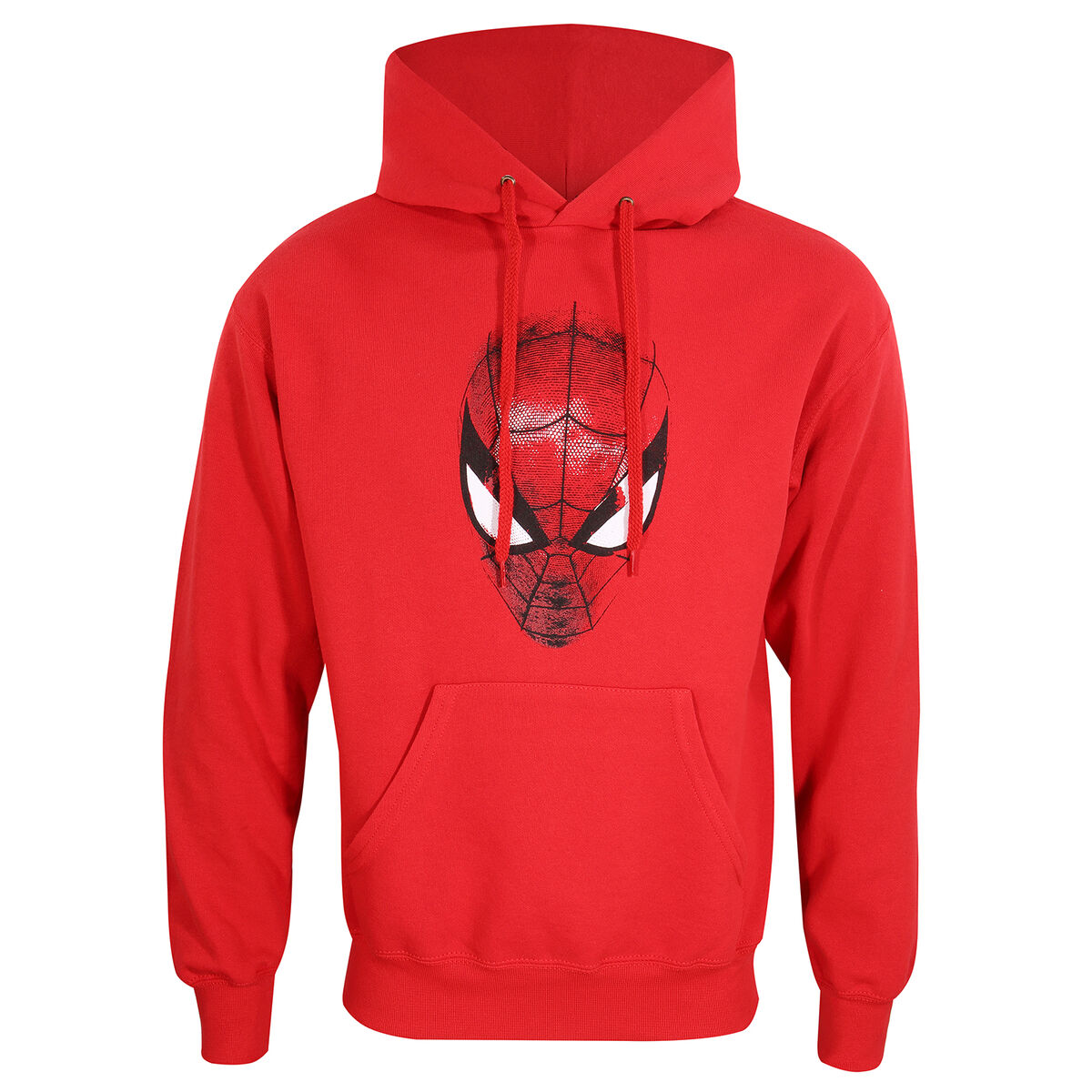 Spider-Man - Polar com Capuz Unissexo Spider-Man Spider Crest Vermelho