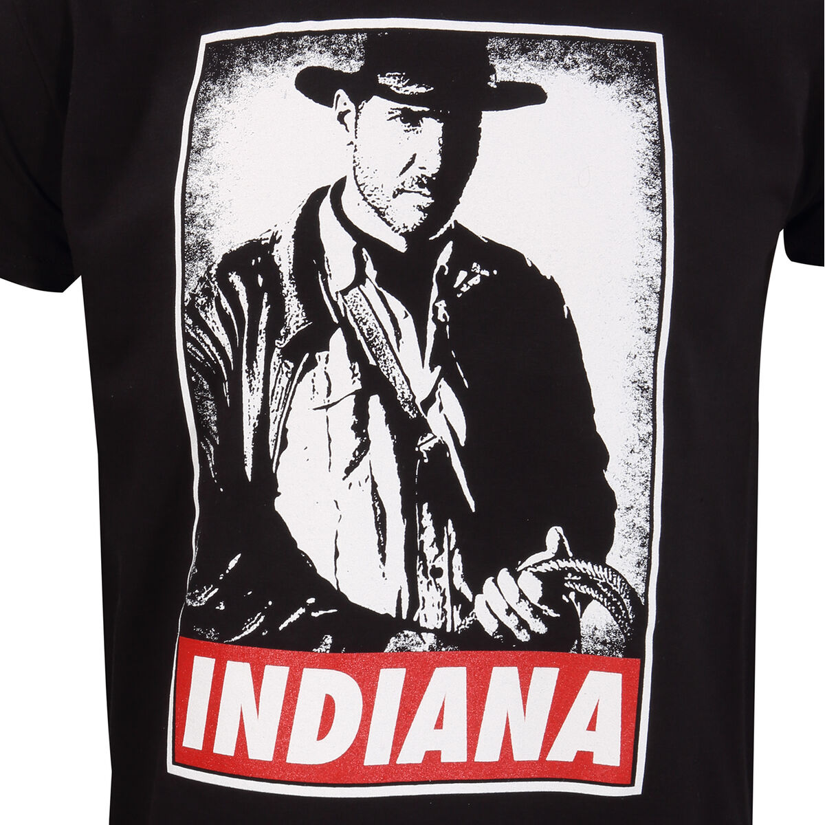 imagem de Camisola de Manga Curta Indiana Jones Indy Preto Unissexo2