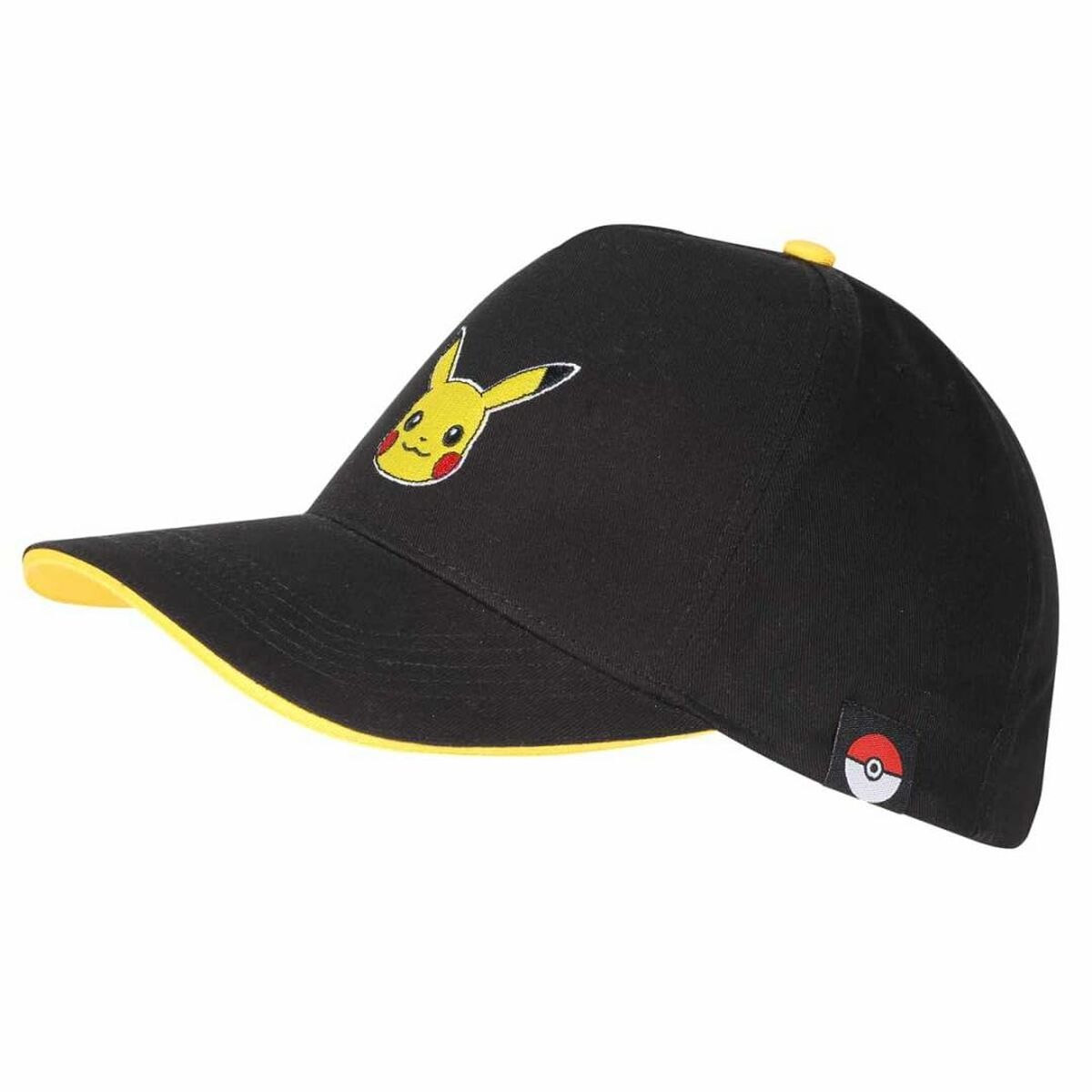 imagem de Boné Unissexo Pokémon Pikachu Badge 58 cm Preto Tamanho único2