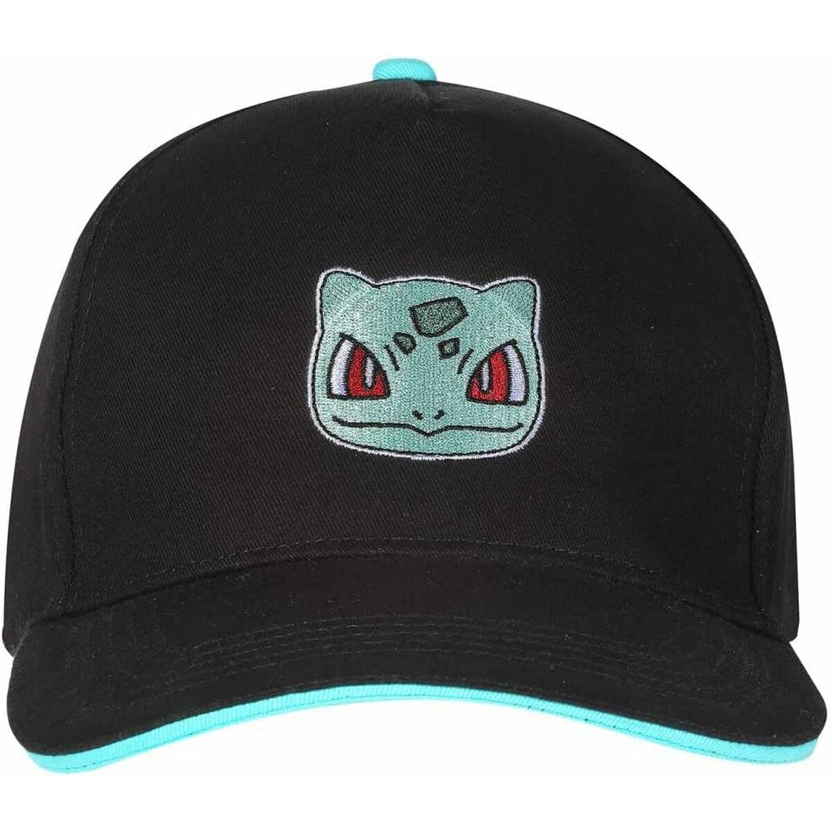 imagem de Boné Unissexo Pokémon Bulbasaur Badge 58 cm Preto Tamanho único2