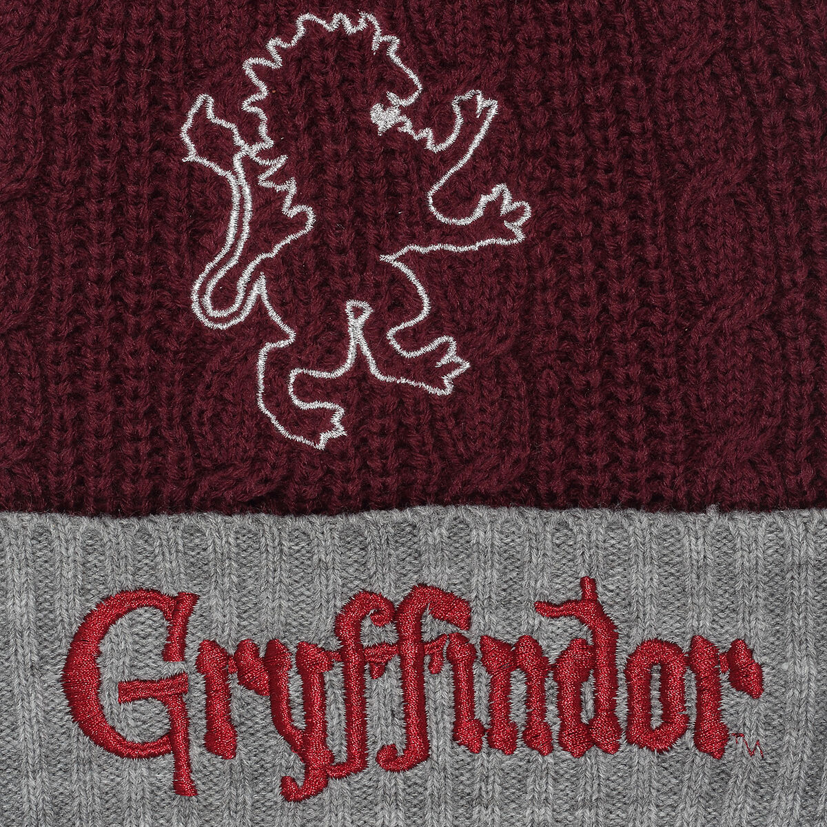 imagem de Chapéu Harry Potter Gryffindor House Fur Pom Castanho-avermelhado3