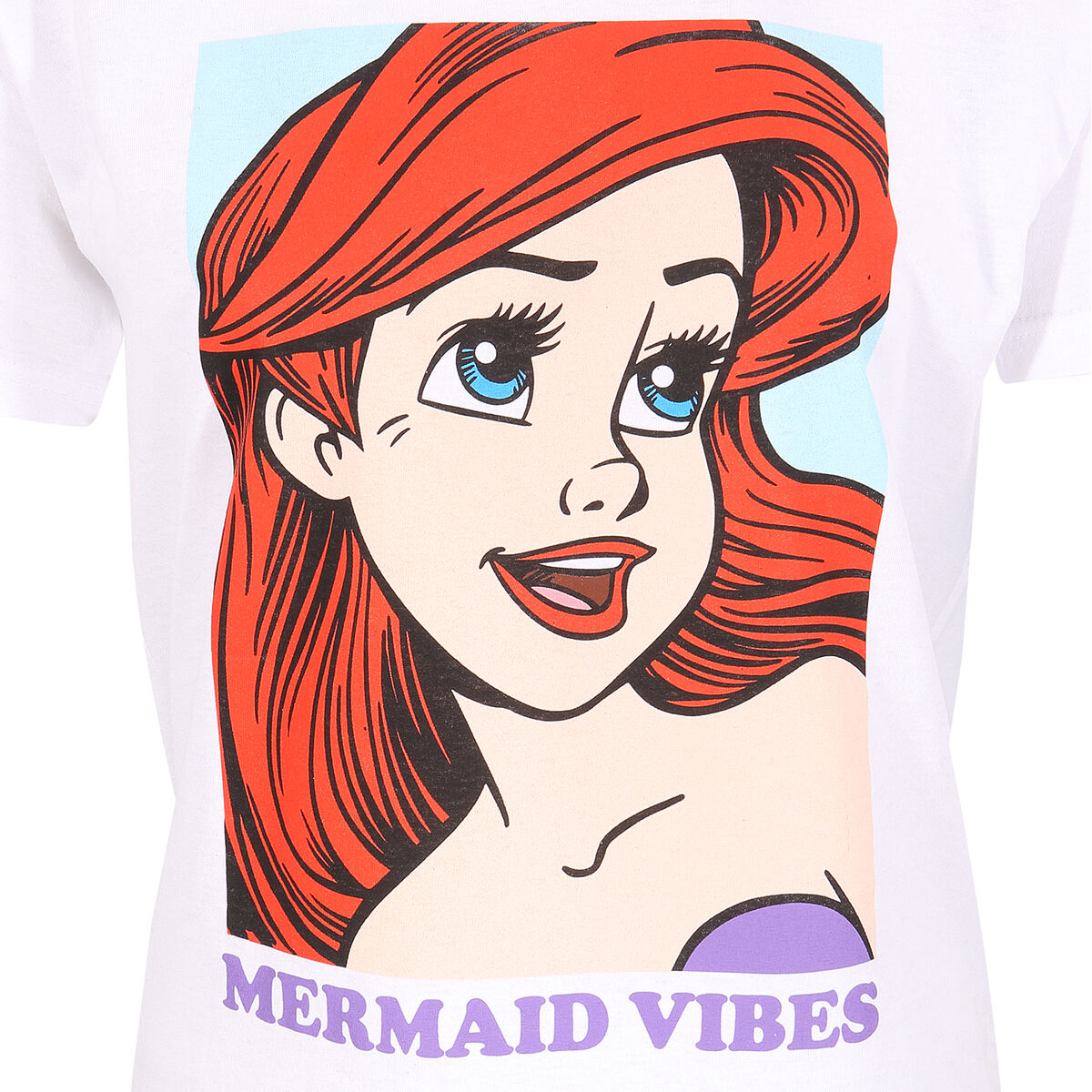 imagem de Camisola de Manga Curta The Little Mermaid Mermaid Vibes Branco Unissexo2