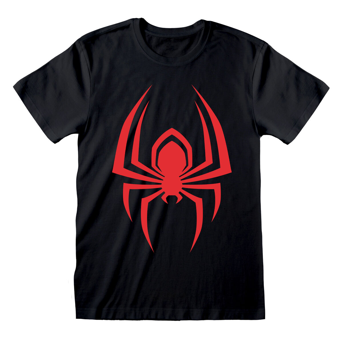 Spider-Man - Camisola de Manga Curta Spider-Man Hanging Spider Preto Unissexo