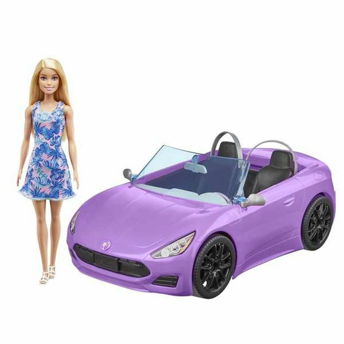 Barbie - Boneca Barbie And Her Purple Convertible