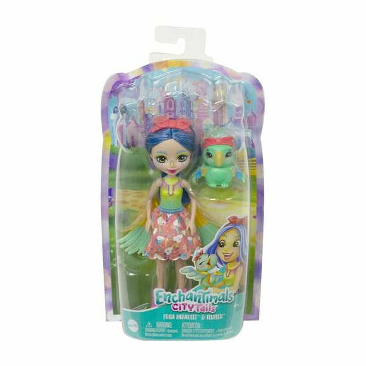 imagem de Boneca Mattel Enchantimals City Prita Parakeet & Flutter 15 cm1