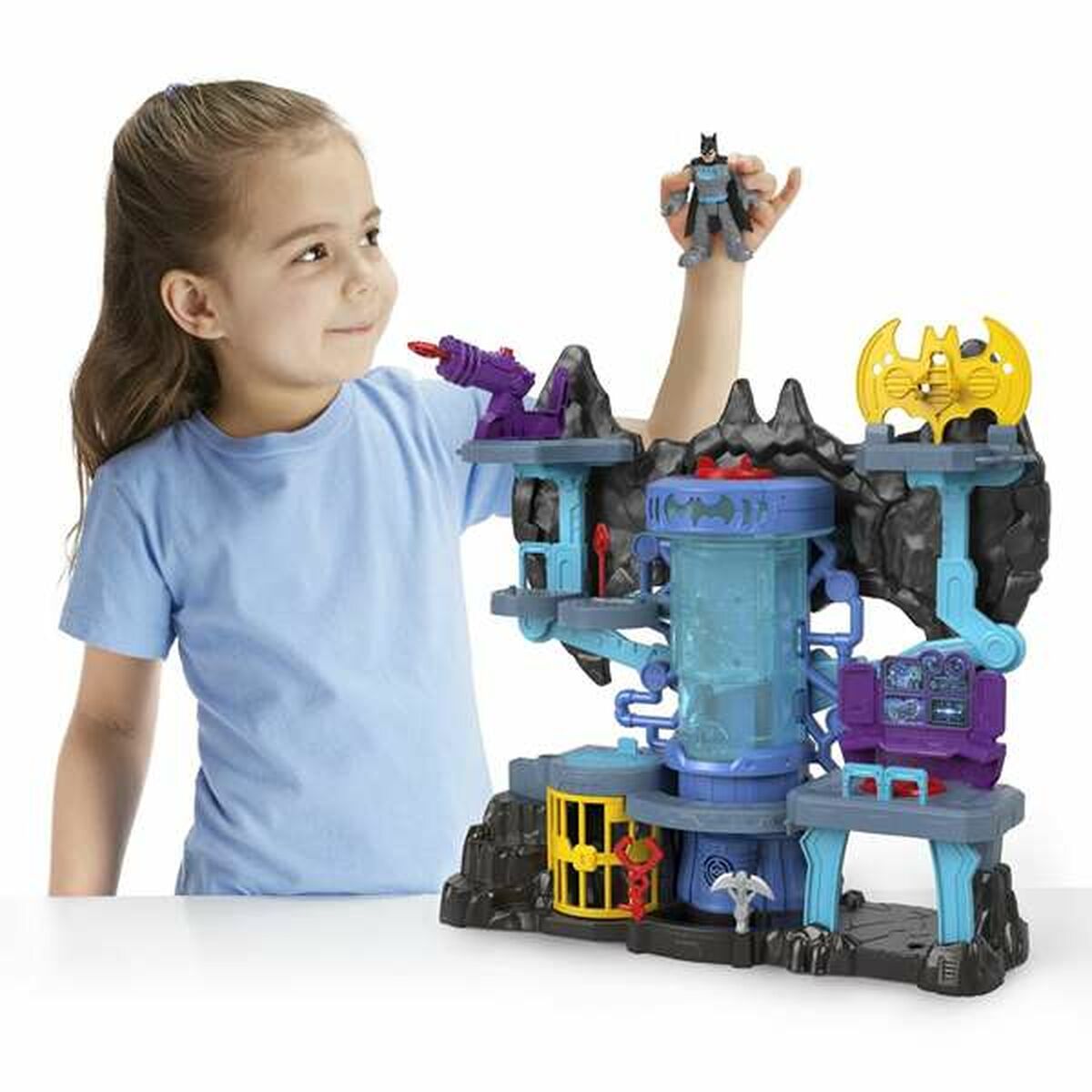 imagem de Playset Batman Super Friends Bat-tech Batcave Luzes com som 40 x 38 cm4