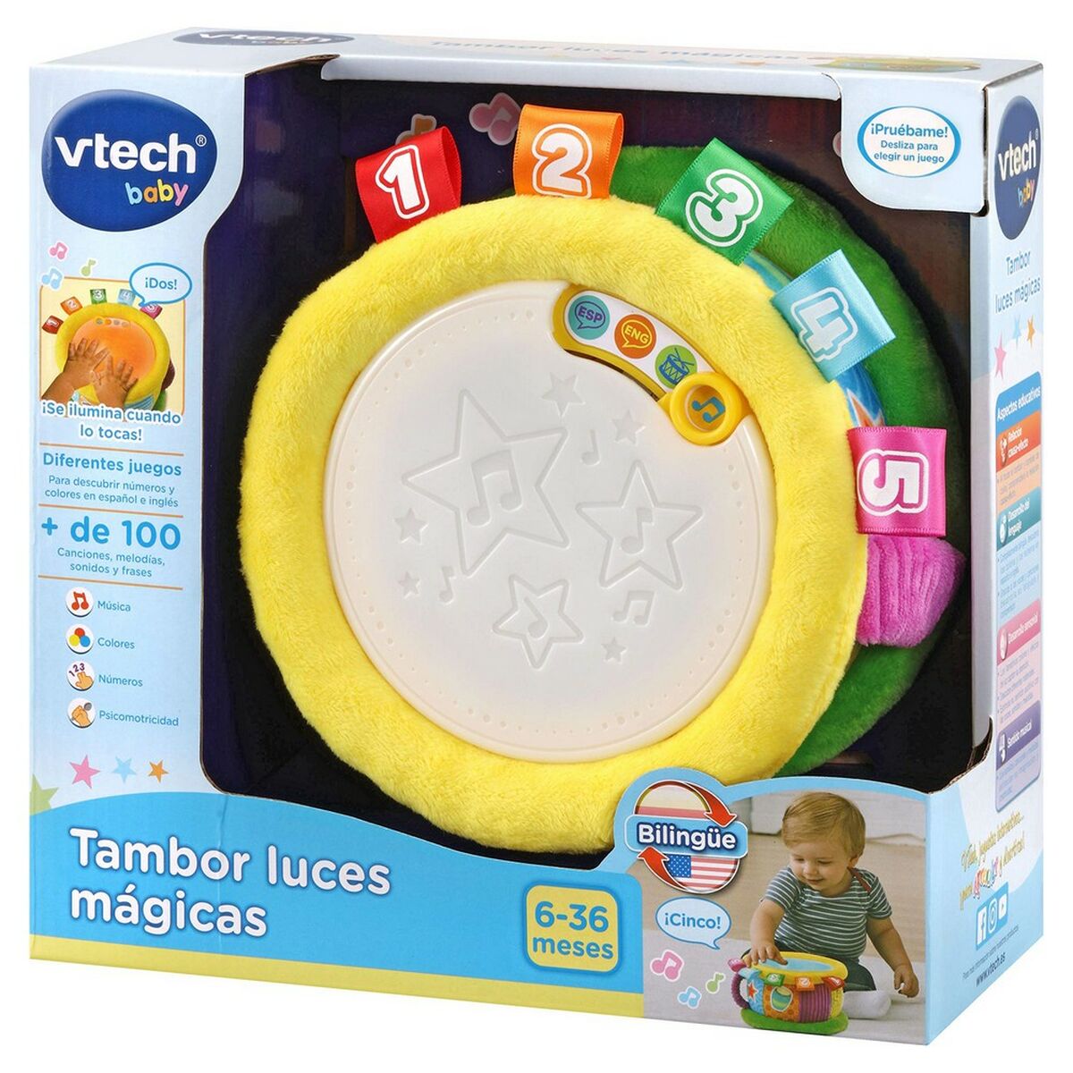 imagem de Brinquedo Interativo Vtech Baby Tambor (ES-EN)3