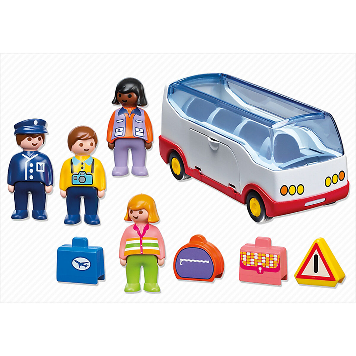 imagem de Playset 1.2.3 Bus Playmobil 6773 Branco2