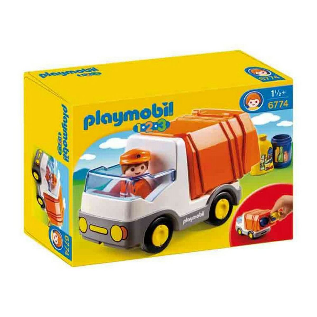 Playmobil - Playset Playmobil 1,2,3 Garbage Truck 6774