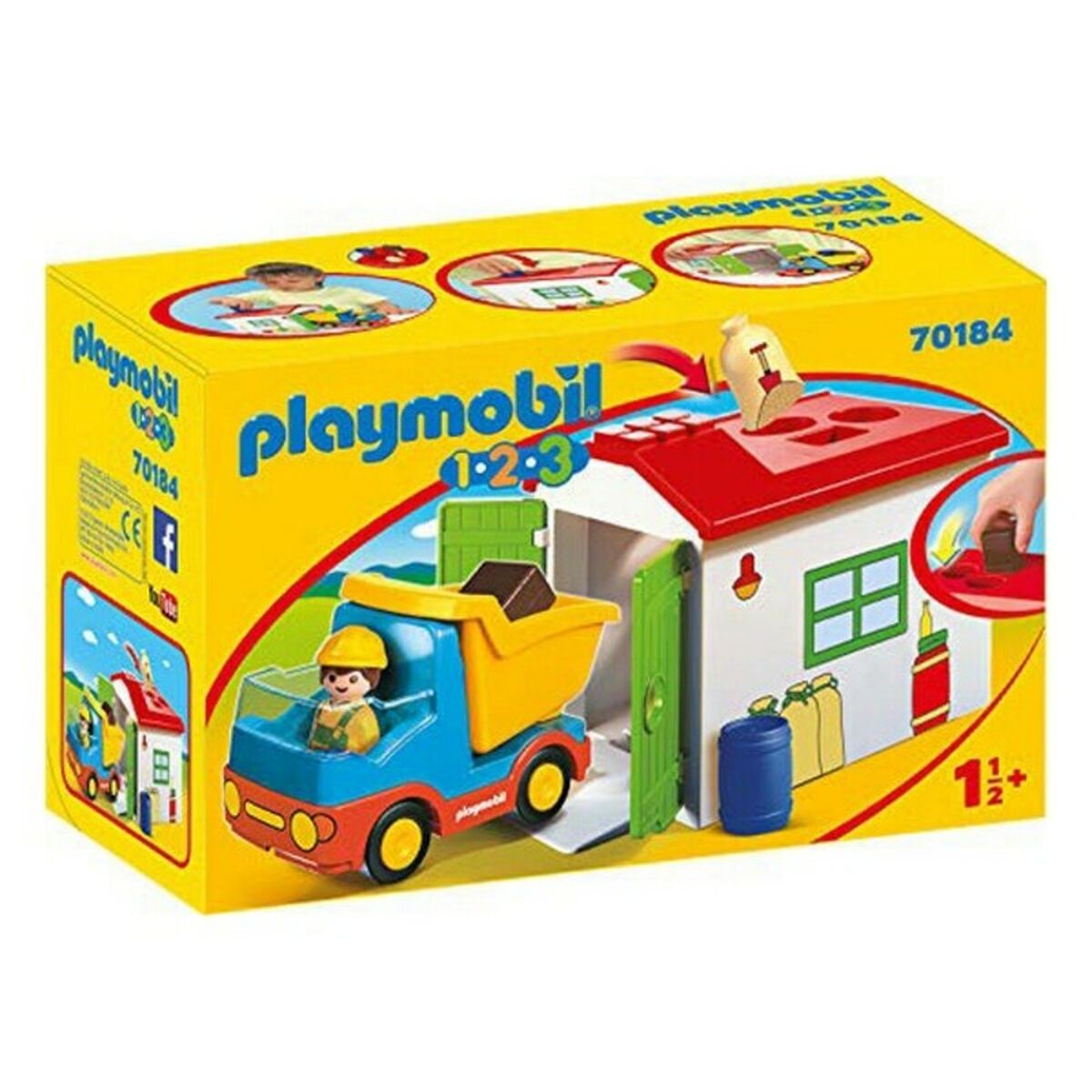 Playmobil - Playset 1.2.3 Garage Truck Playmobil 70184