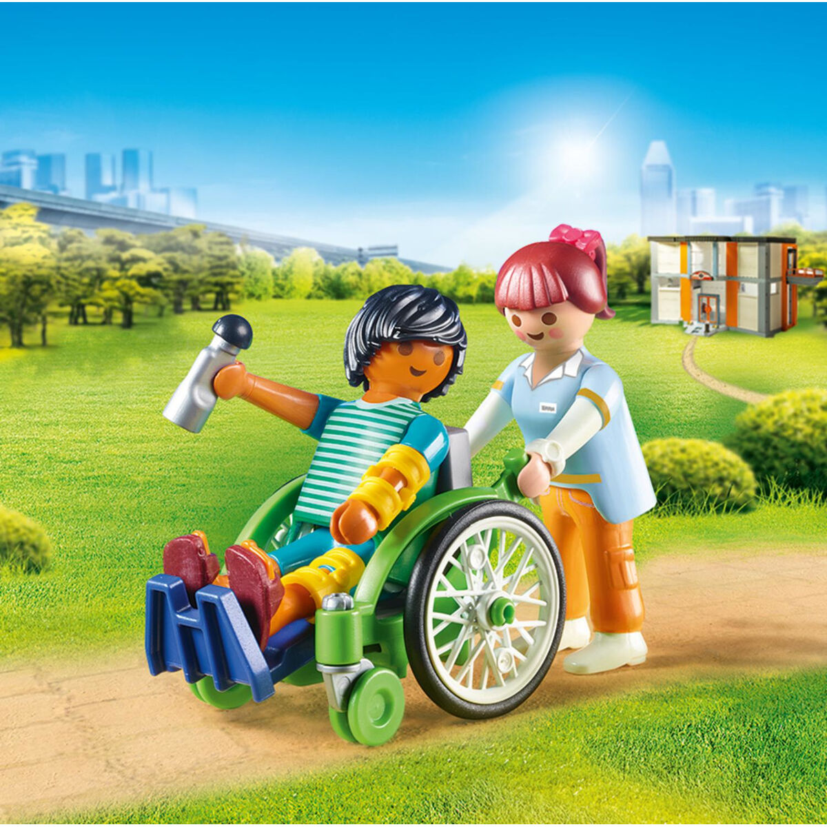 imagem de Playset Playmobil City Life Patient in Wheelchair 20 Peças3