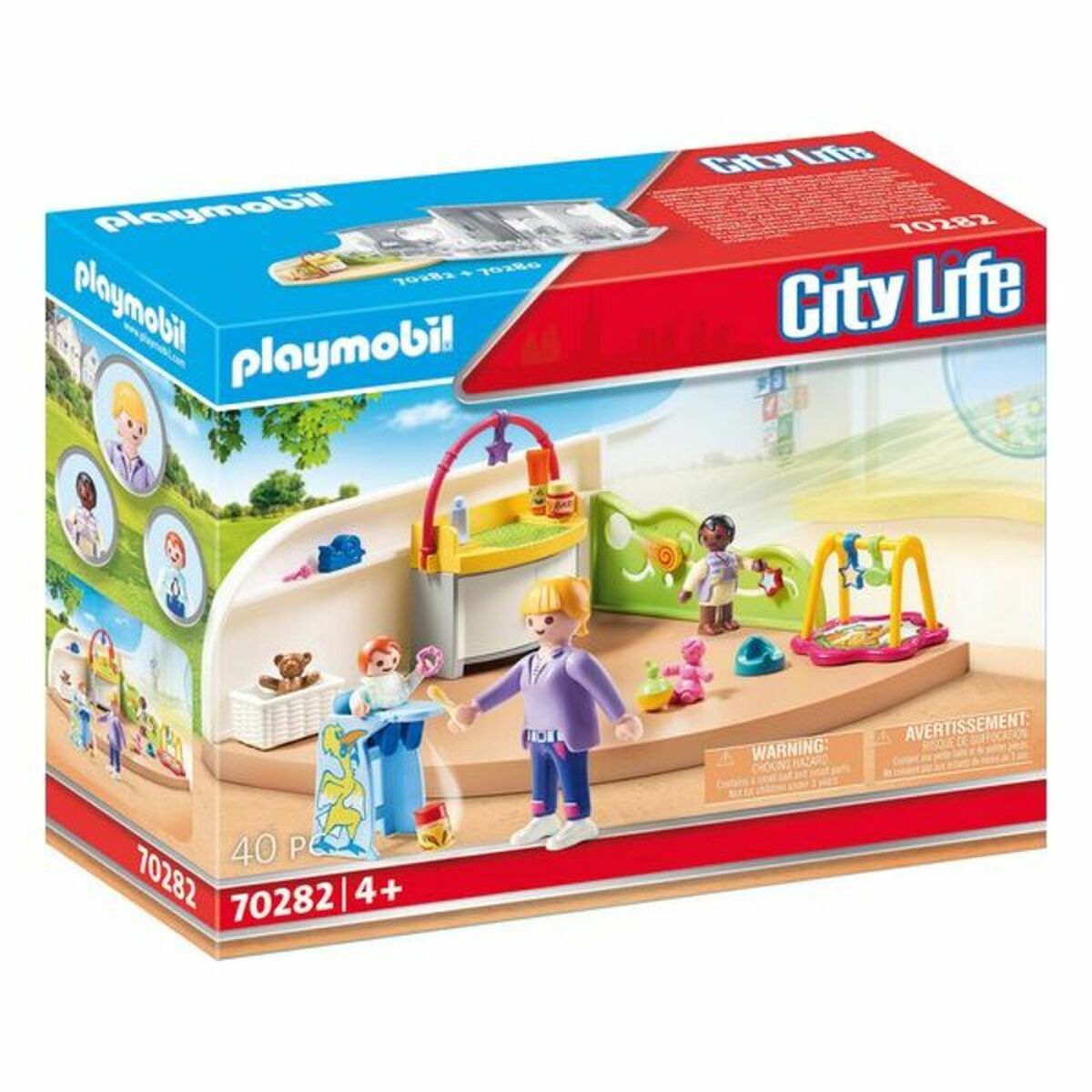 Playmobil - Playset City Life Baby Room Playmobil 70282 (40 pcs)