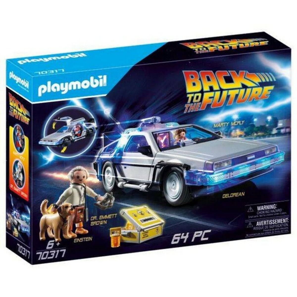 Playmobil - Playset Action Racer Back to the Future DeLorean Playmobil 70317