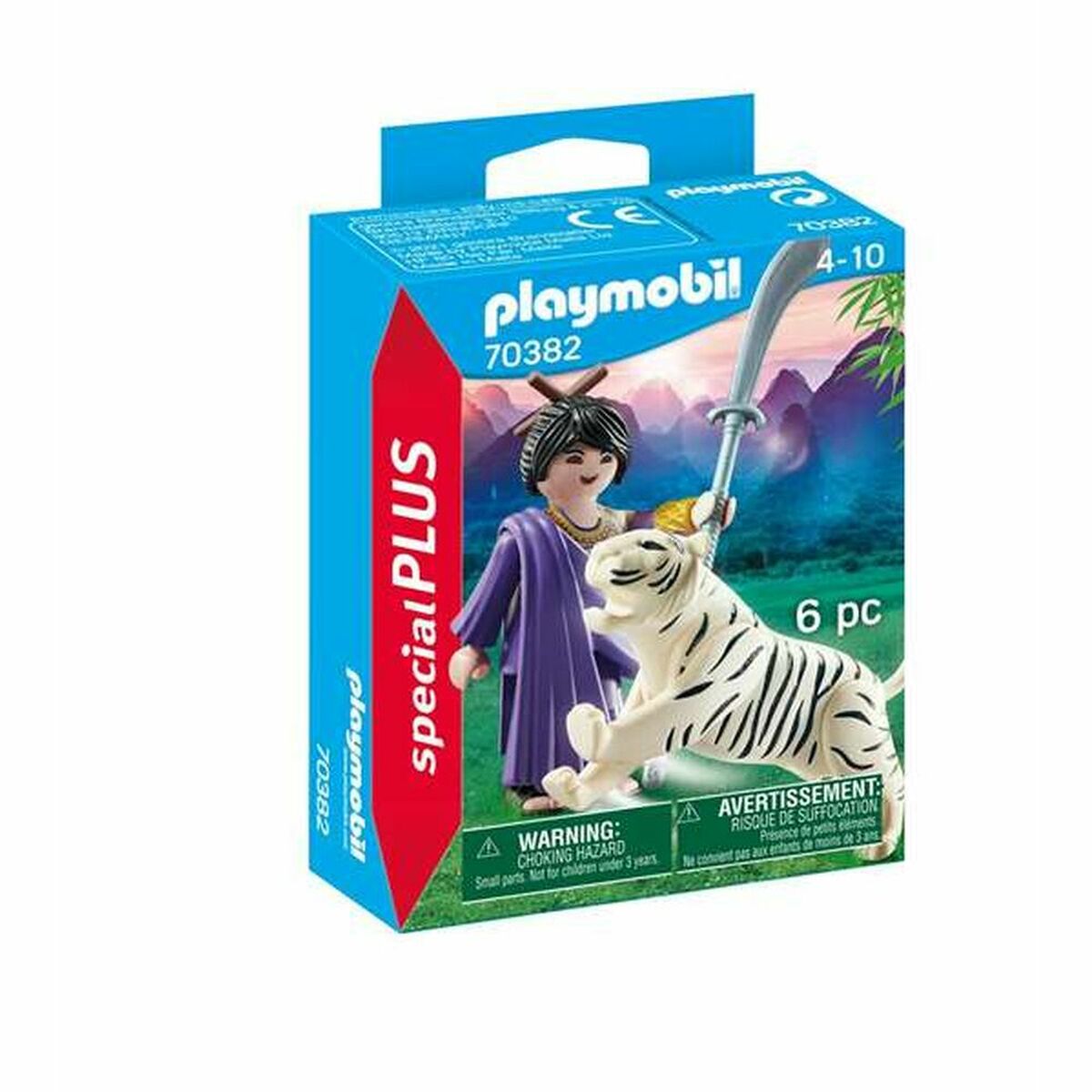 Playmobil - Figura articulada Playmobil 70382 Tigre Oriental 70382 (6 pcs)