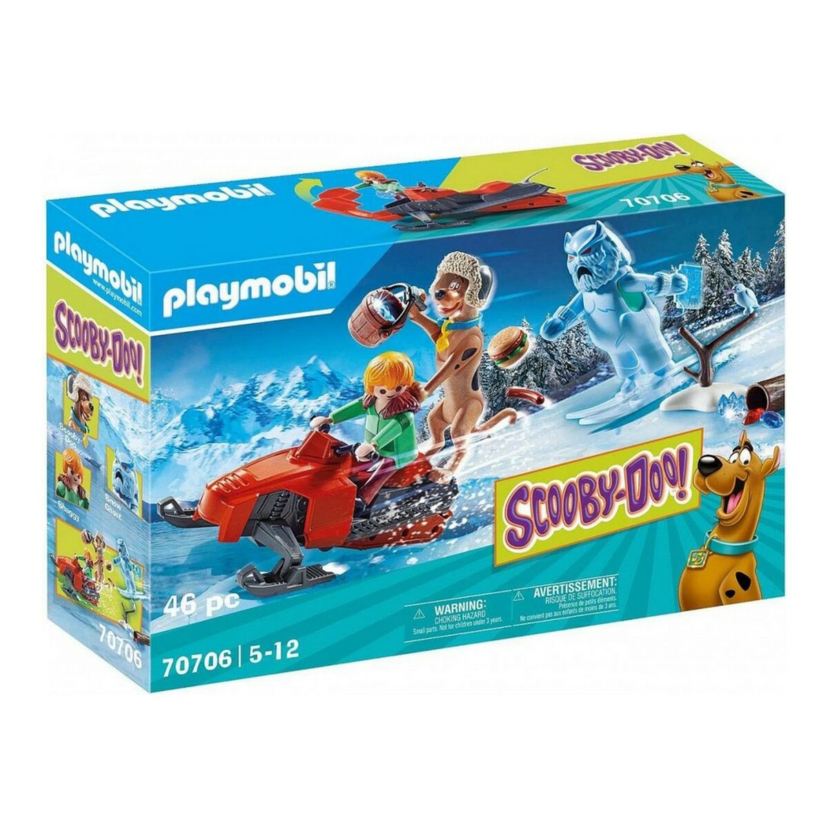 Playmobil - Playset Scooby Doo Adventure with Snow Ghost Playmobil 70706 (46 pcs)