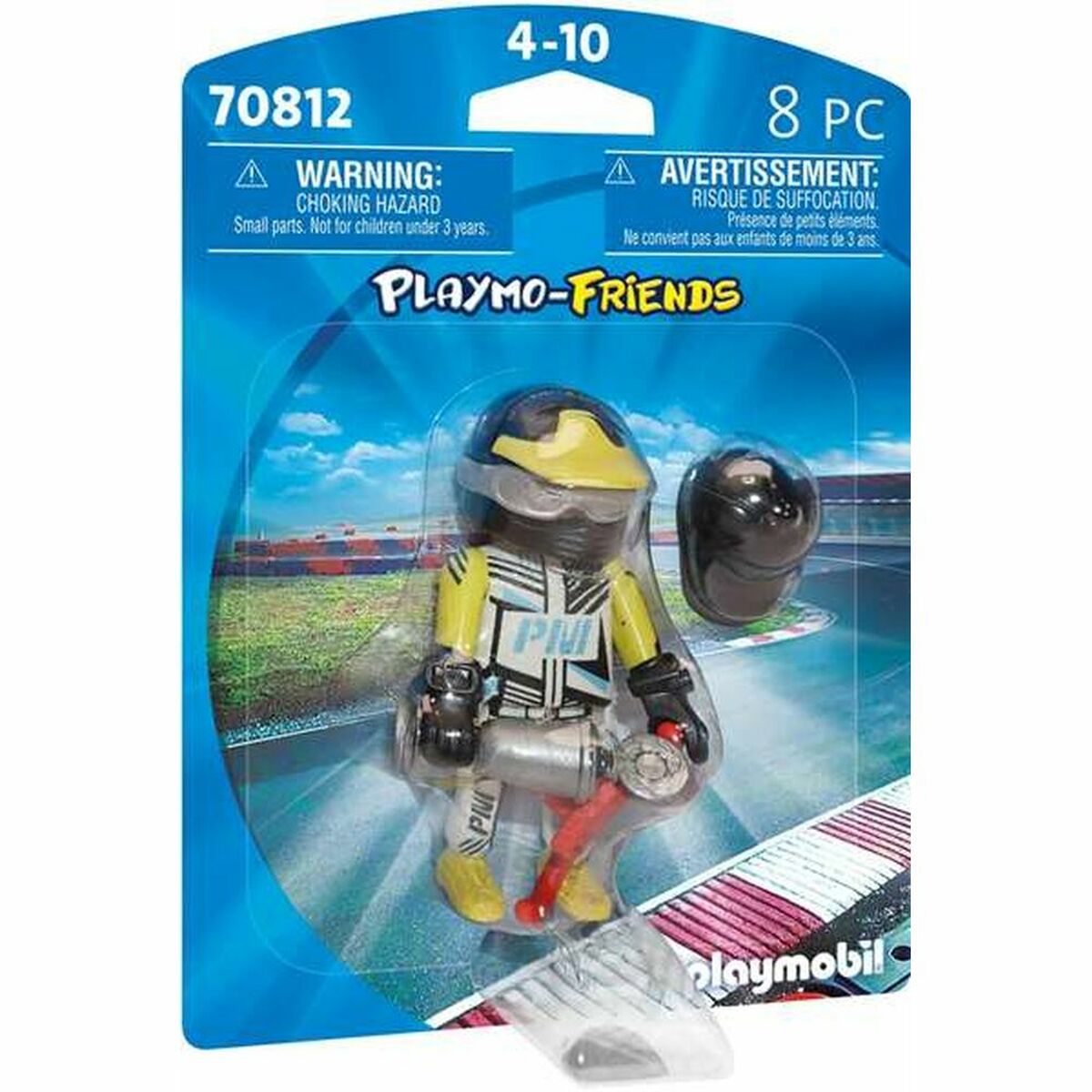 Playmobil - Figuras Playmobil 70812 Piloto de Corridas 70812 (8 pcs)