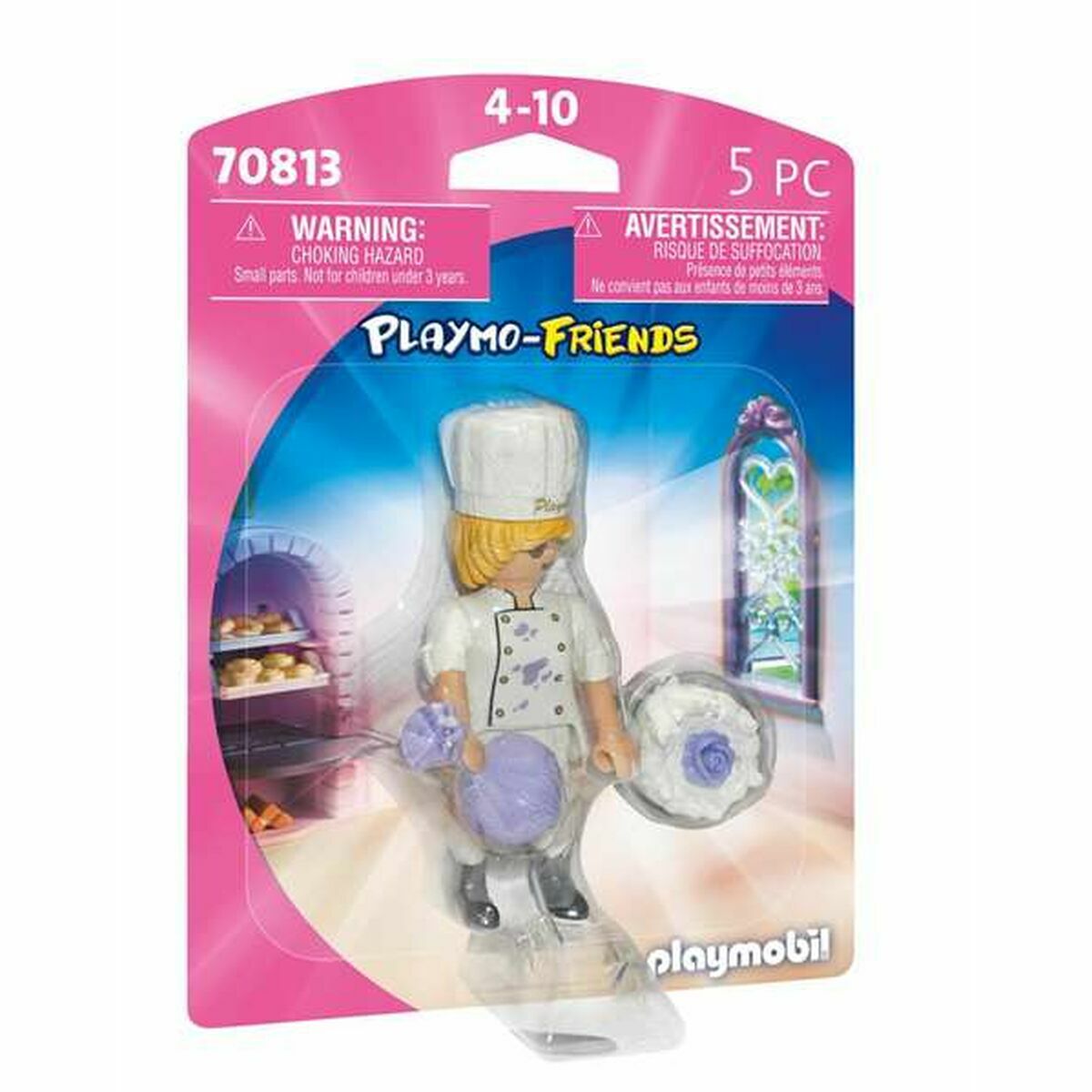 Playmobil - Figura articulada Playmobil Playmo-Friends 70813 Pasteleiro (5 pcs)