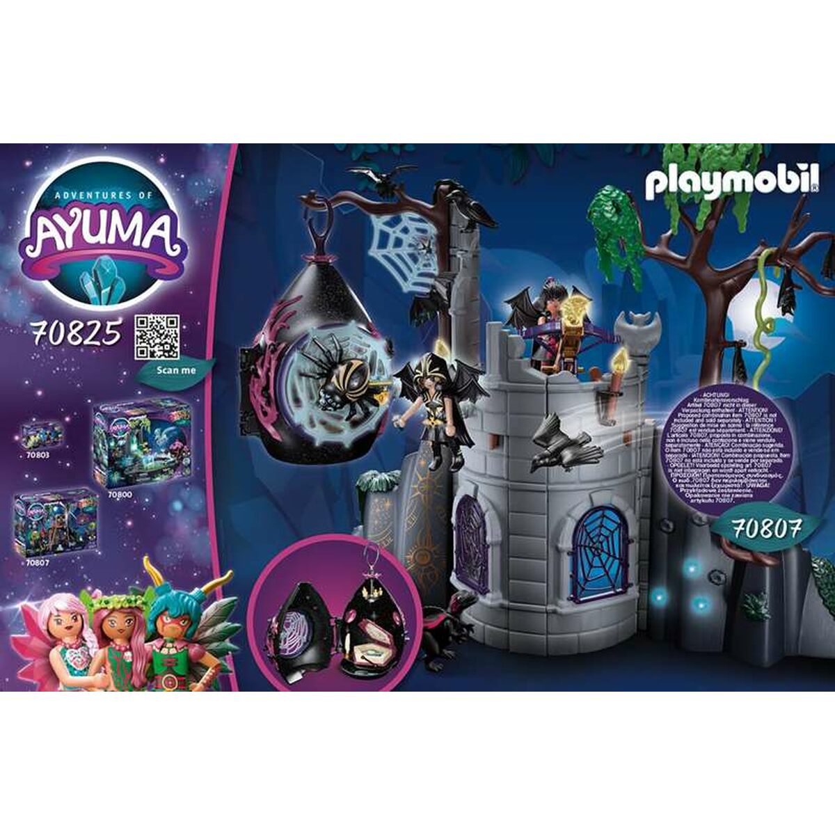 imagem de Playset Playmobil Adventures of Ayuma Bat Fairies 70825 (54 pcs)2