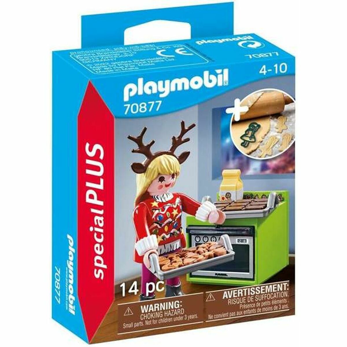 Playmobil - Figura articulada Playmobil Special Plus 70877 Natal Pasteleiro (14 pcs)