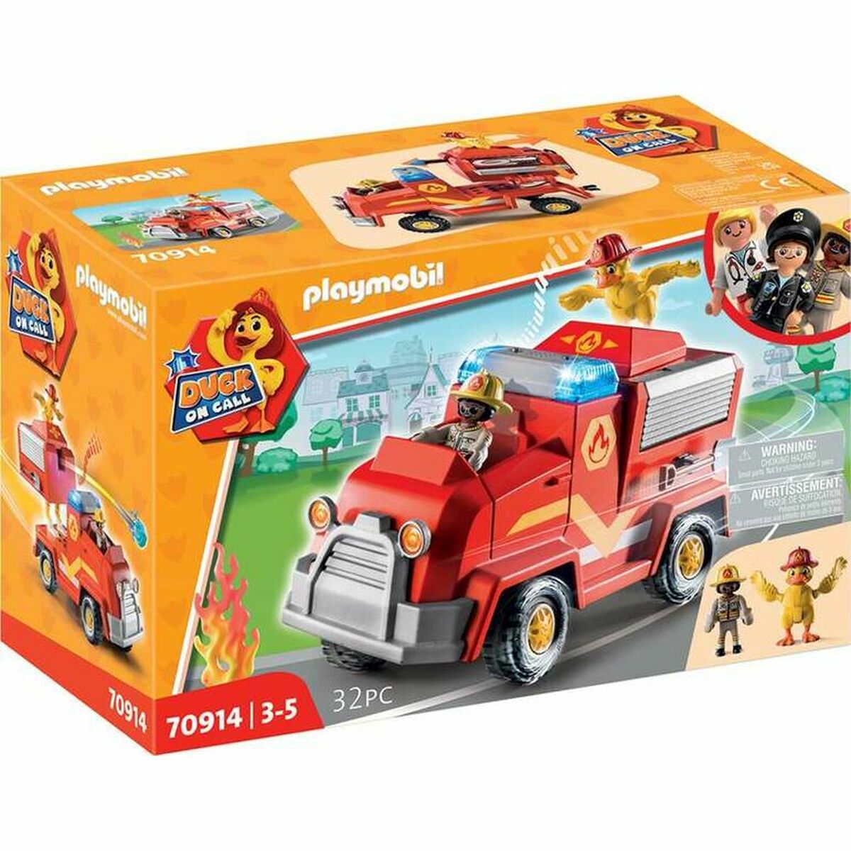 Playmobil - Playset Playmobil Duck on Call Fire Department Emergency Vehicle