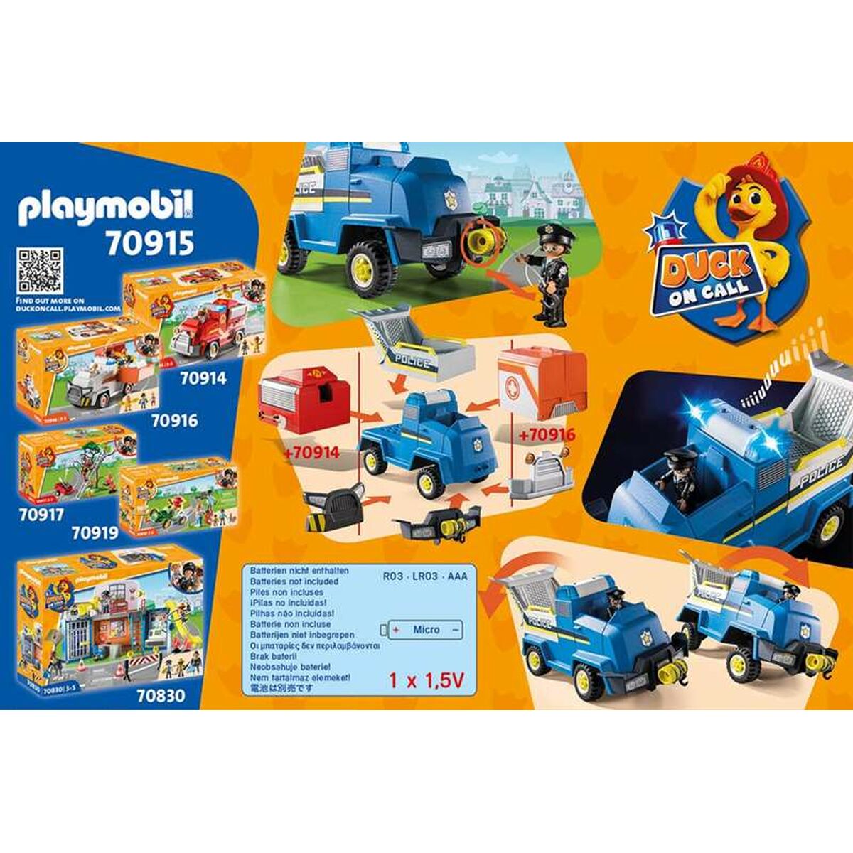 imagem de Playset Playmobil Duck on Call Police Emergency Vehicle2