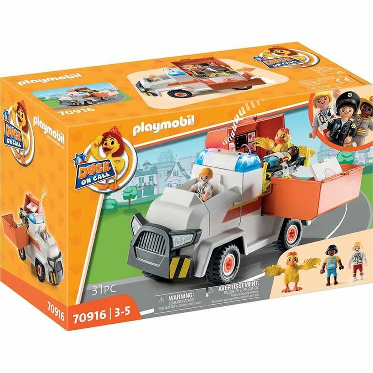 Playmobil - Playset Playmobil Duck on Call Emergency Vehicle Ambulance