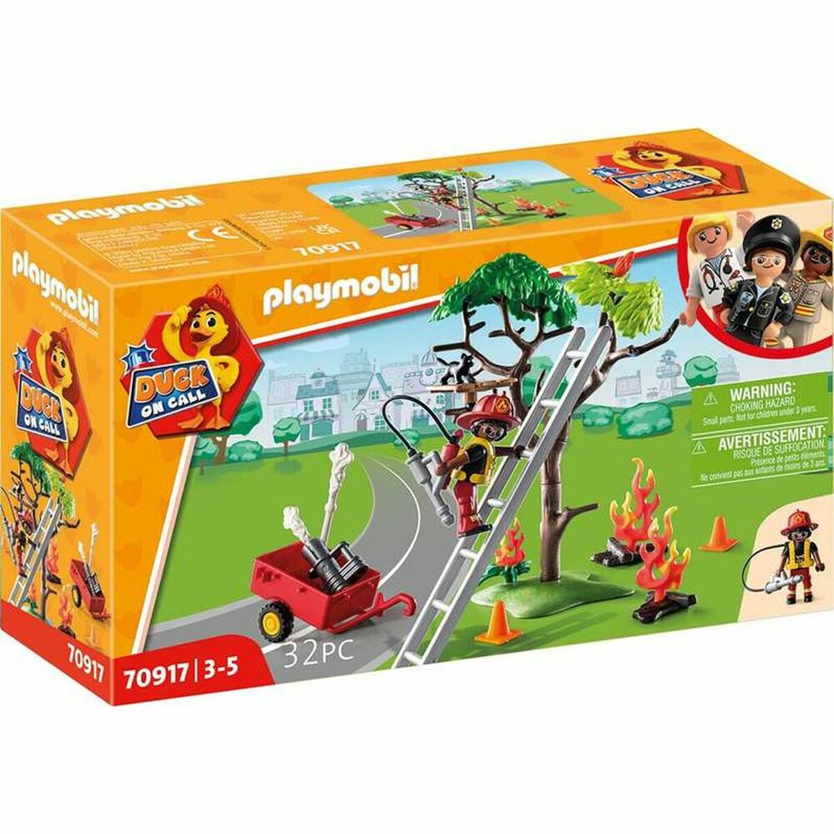 Playmobil - Playset Playmobil 70917 Bombeiro Gato 70917 (32 pcs)