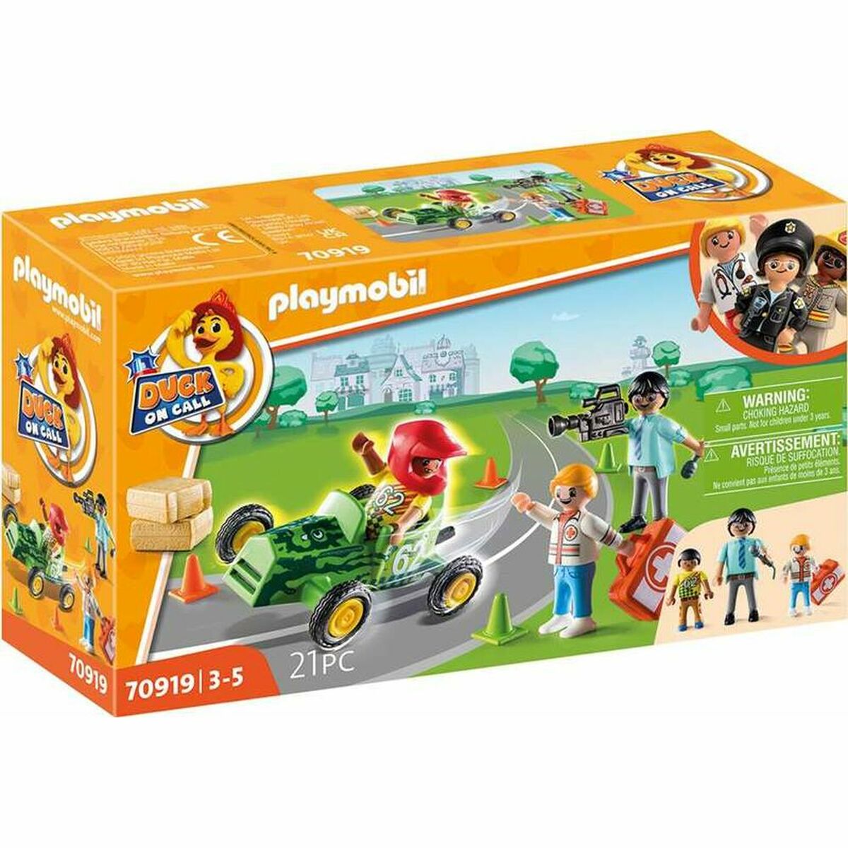 Playmobil - Playset Playmobil Duck on Call Action Ambulância 70919 (21 pcs)