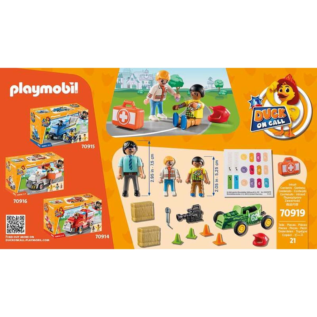 imagem de Playset Playmobil Duck on Call Action Ambulância 70919 (21 pcs)2