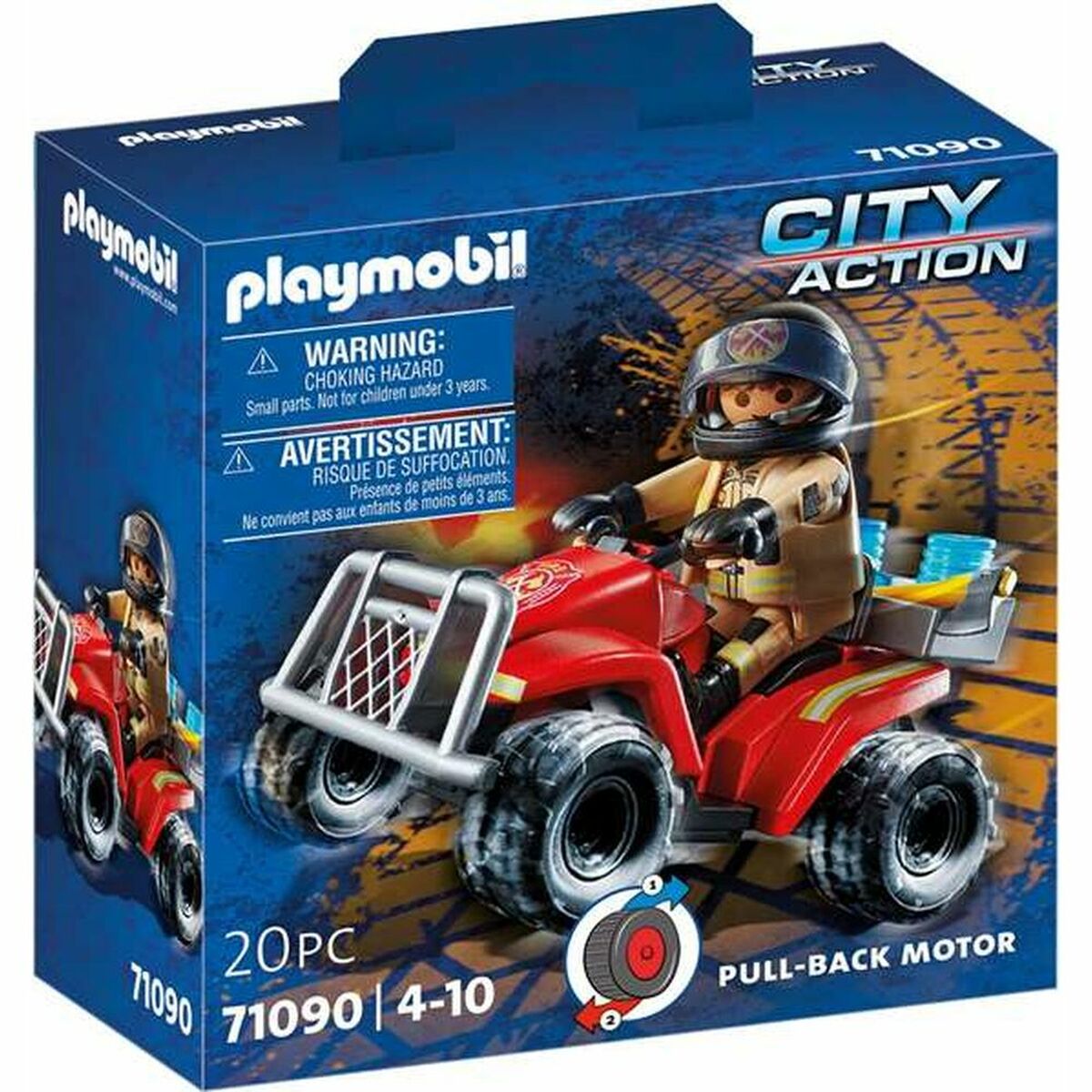 Playmobil - Playset Playmobil City Action Firefighters - Speed Quad 71090