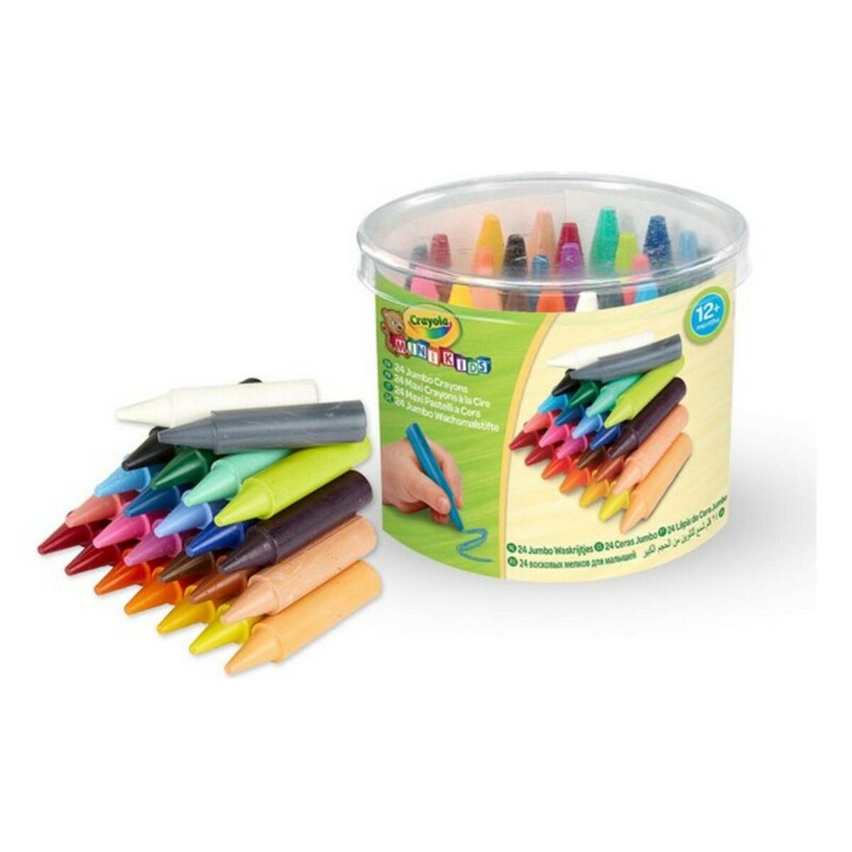 Crayola - Ceras de cores Crayola 2.0784 Lavável Multicolor (24 pcs)