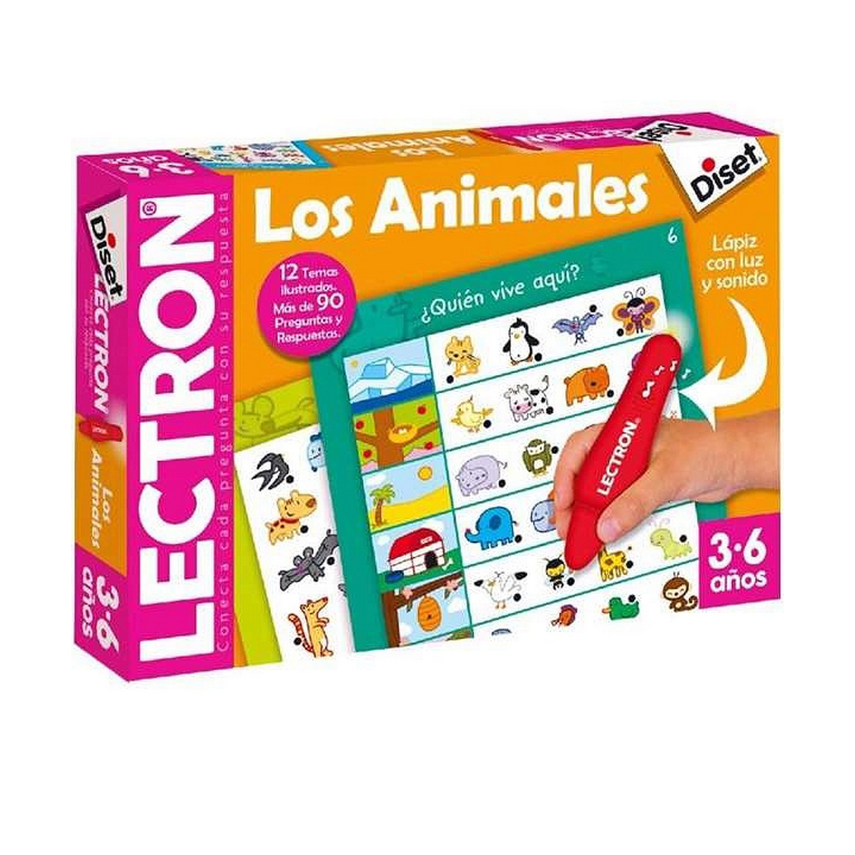 imagem de Jogo Educativo Diset The animals Lápis Luzes com som (ES)5