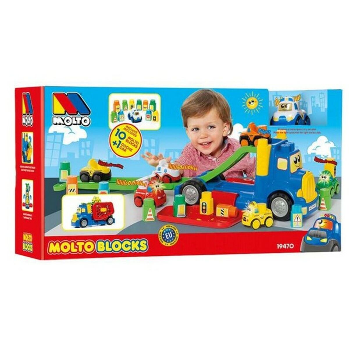 Moltó - Camião com Blocos de Construção Moltó (82 cm) (10 pcs)