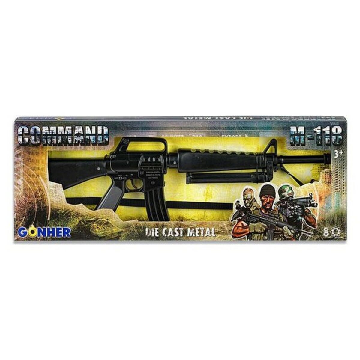 Gonher - Espingarda Assault Command Gonher 118/6 (45 x 18 x 2 cm)