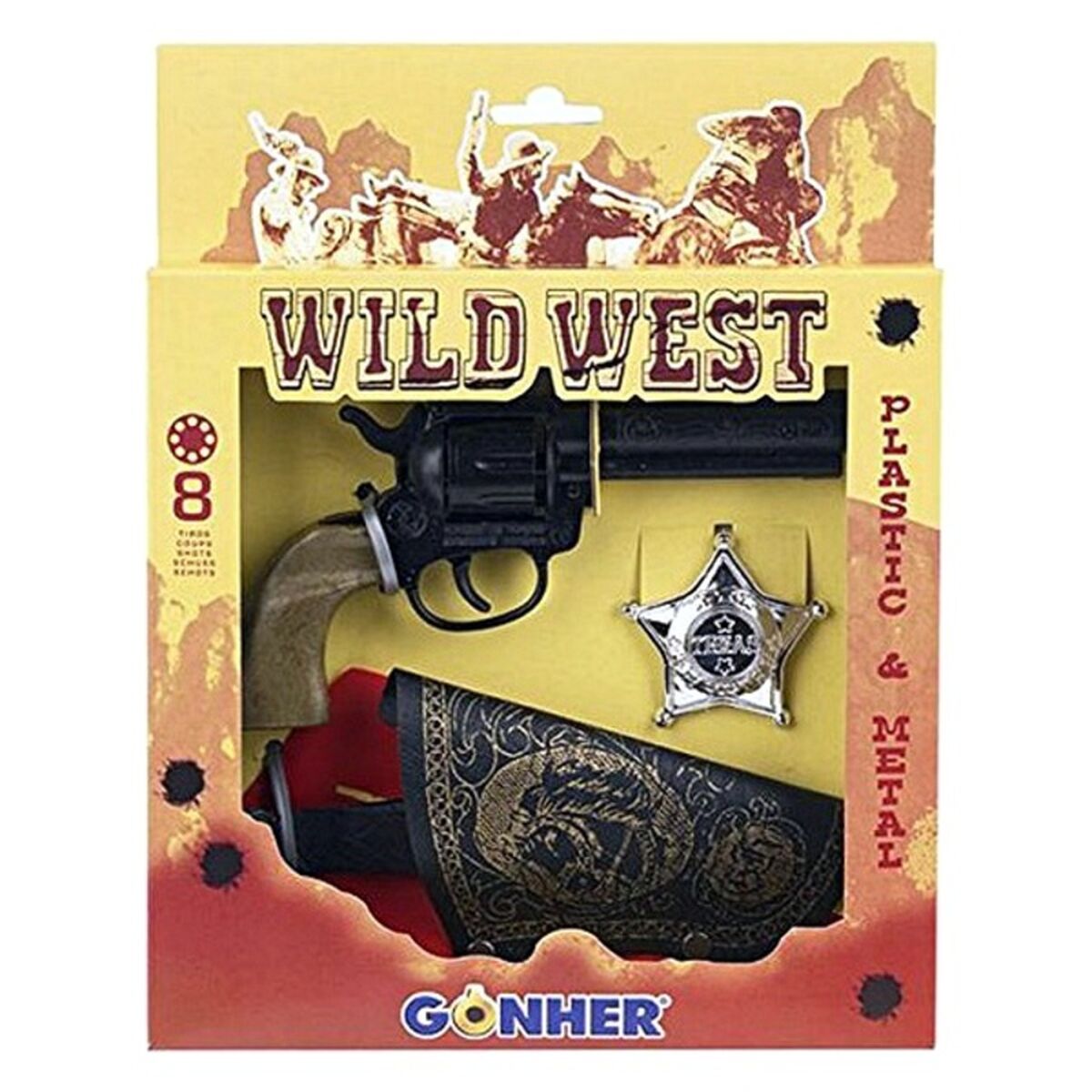 Gonher - Conjunto de Pistolas do Oeste Gonher (3 pcs)