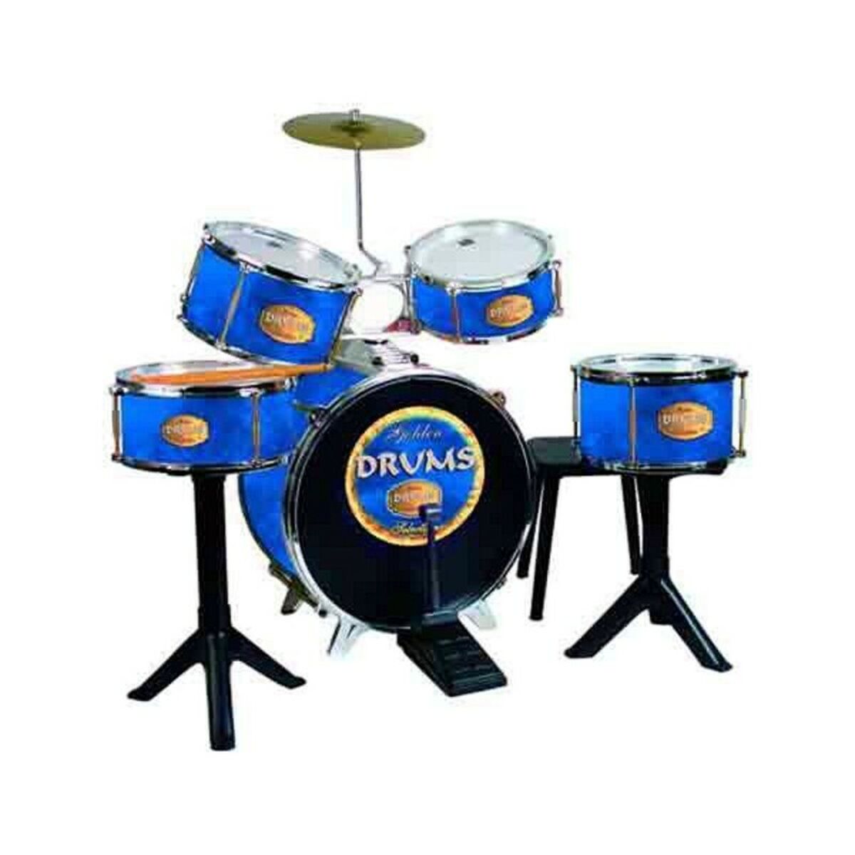 Reig - Bateria Musical Golden Drums Reig 75 x 68 x 54 cm Plástico (75 x 68 x 54 cm)