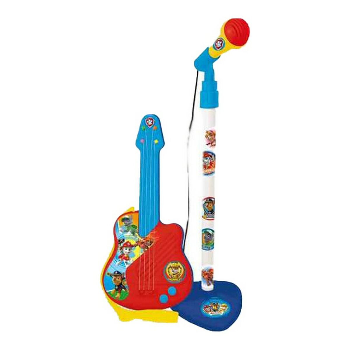 The Paw Patrol - Guitarra Infantil The Paw Patrol   Microfone