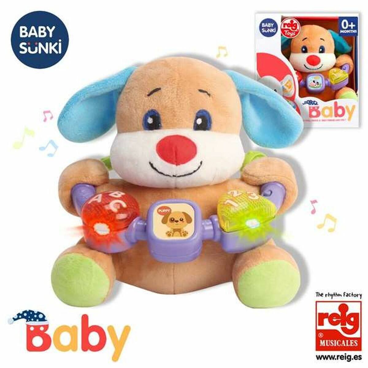 Reig - Peluche Musical Reig Urso 20cm (20 cm)