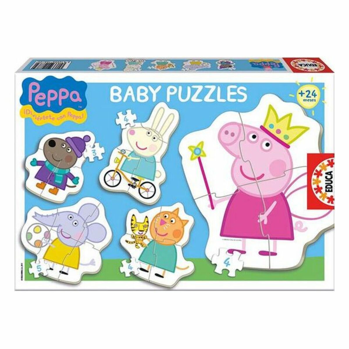 imagem de Set de 5 Puzzles Baby Peppa Pig Educa1