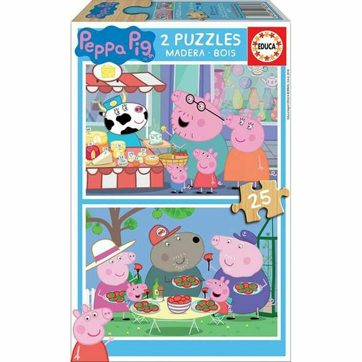 imagem de Puzzle Educa Peppa Pig (2 x 25 pcs)1